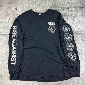 Rise Against Band Shirt Long Sleeve Size XL Y2K Punk